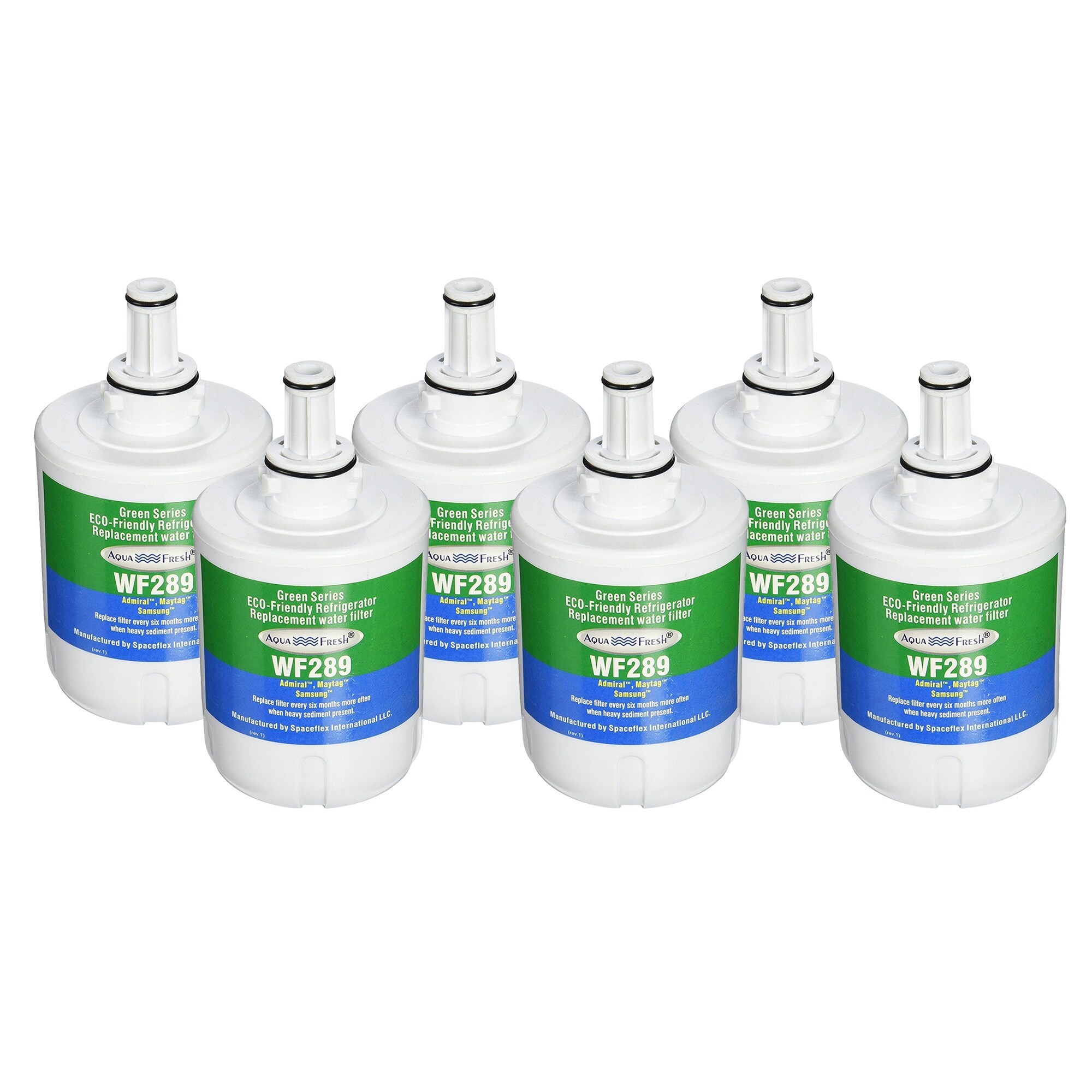 Replacement Water Filter For Samsung Waterfall Wfc2201 Refrigerator Water Filter By Aqua Fresh 6 Pack Green Overstock 21362082