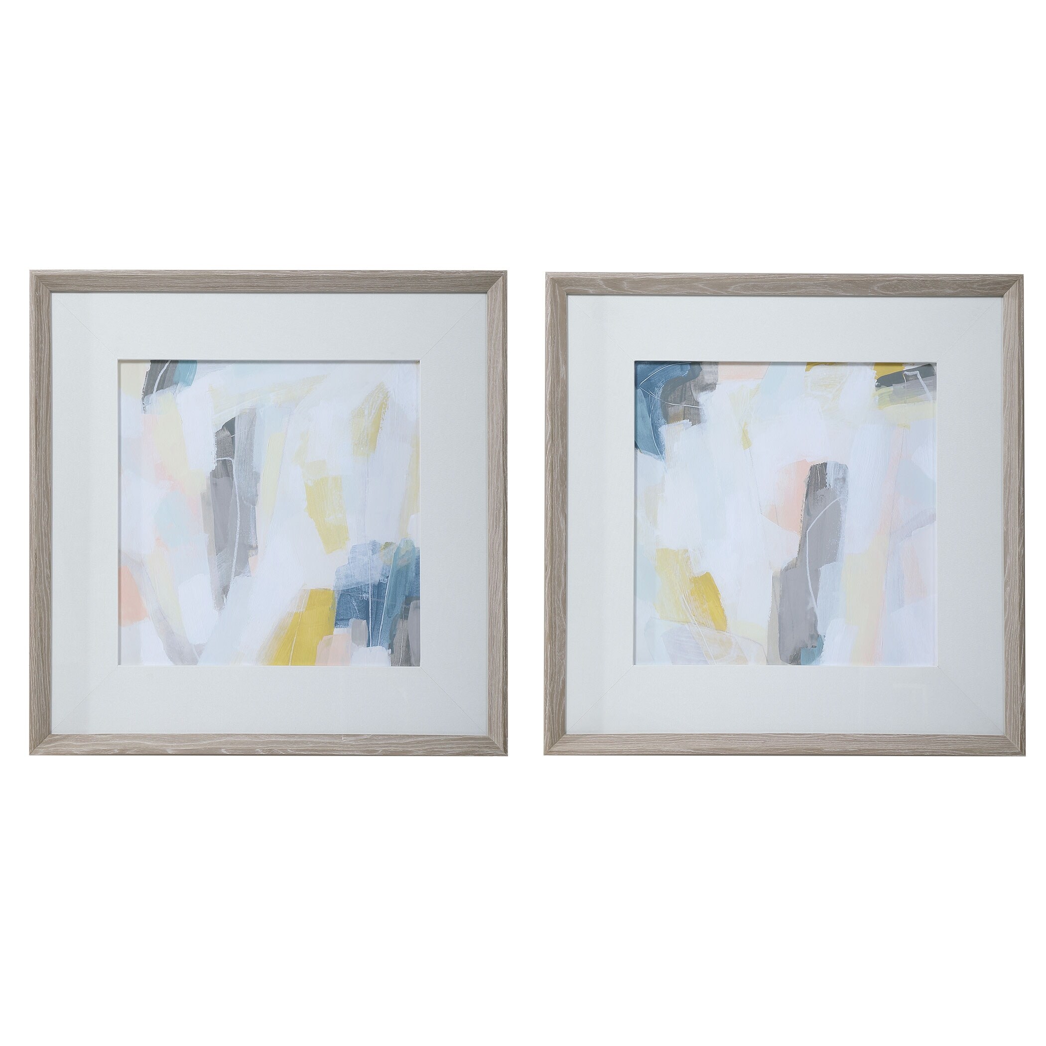 Uttermost Fractal Pastel Abstract Art Set Of 2 Overstock 32163110