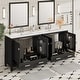 preview thumbnail 6 of 191, GDFStudio - Aurora Wood Bathroom Vanity Set with Ceramic Sink and Divided Drawers