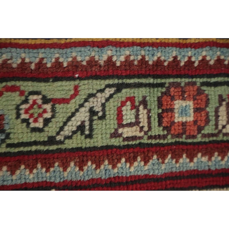 Hand Knotted Oriental 100% Wool Carpet Traditional Floral Red Tabriz Area Rug - 12' 7'' X 9' 7''