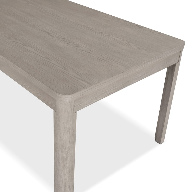 Furniture of America Billet Modern 7-Piece Natural Oak Wood Dining Set