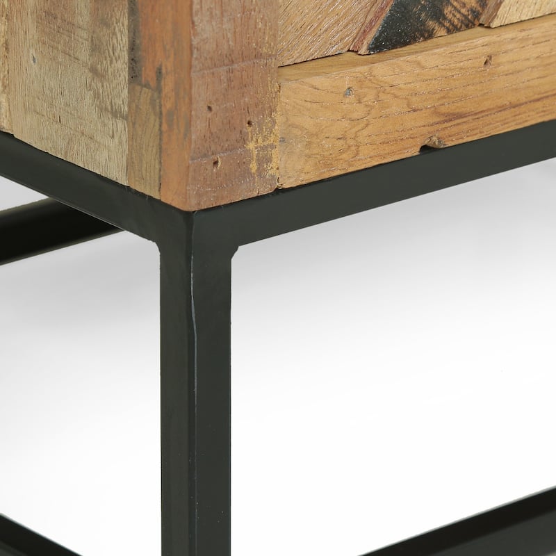Orem Boho Wooden Night Stand by Christopher Knight Home