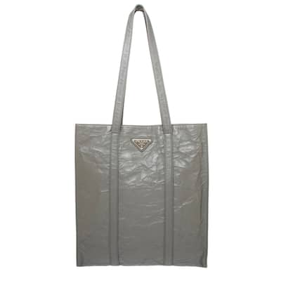 Prada Medium Crinkle-effect Leather Tote