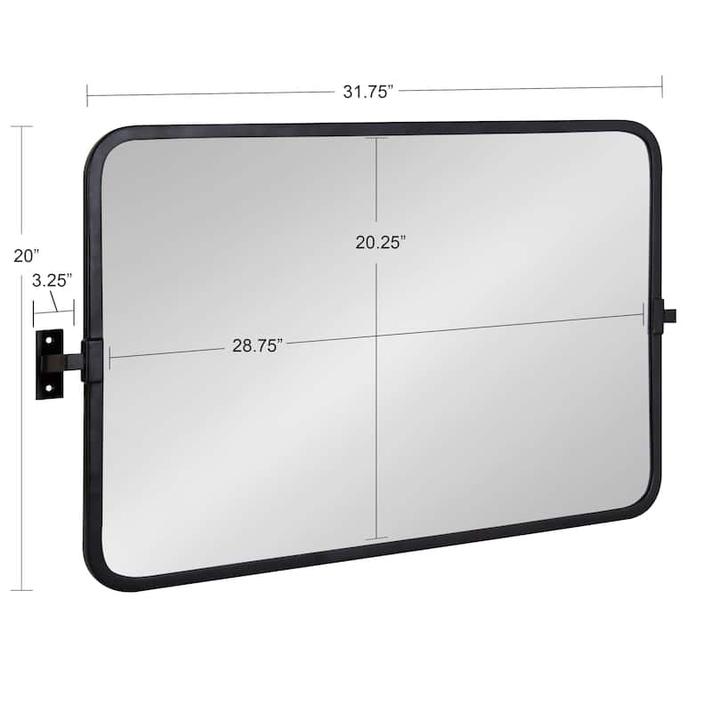 Kate and Laurel Elijah Pivot Wall Mirror