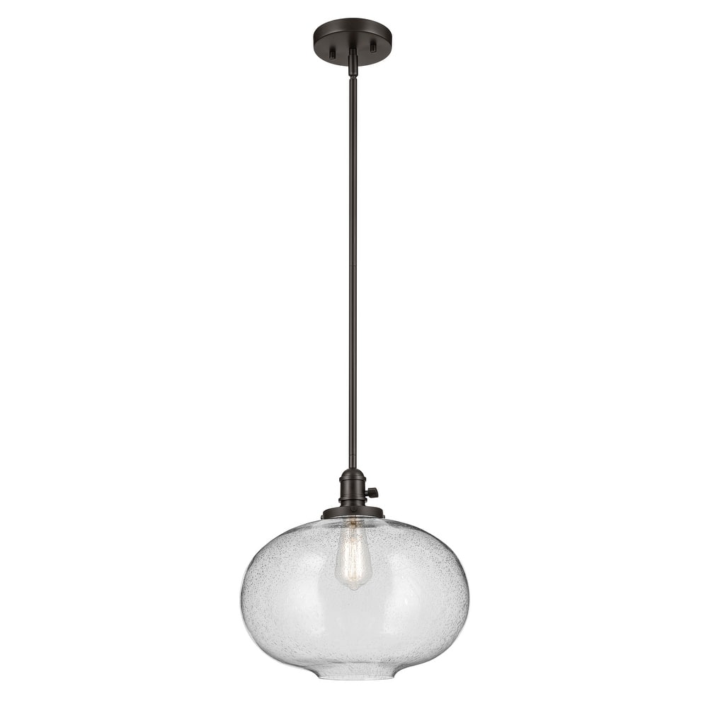 Kichler Lighting Avery 1-Light Pendant Light with Seeded Glass