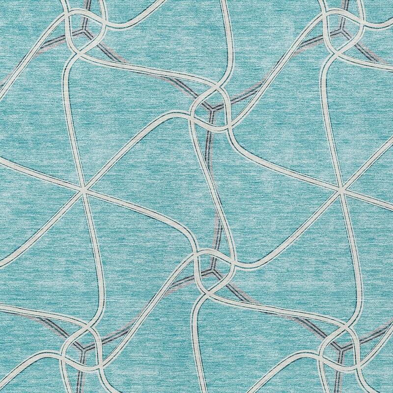 HomeRoots Geometric Transitional Rectangle Outdoor Rug