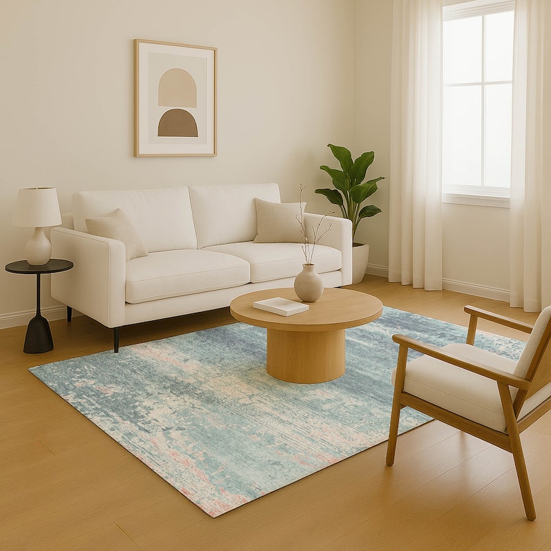 Premium Washable Super Soft Abstract Ombre Mayfield Rug