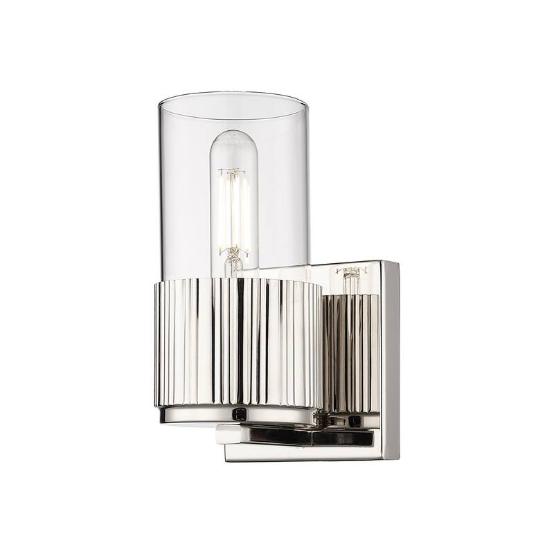 Innovations Lighting Bolivar - 1 Light 7" Wall-Mounted Sconce - Clear/Polished Nickel