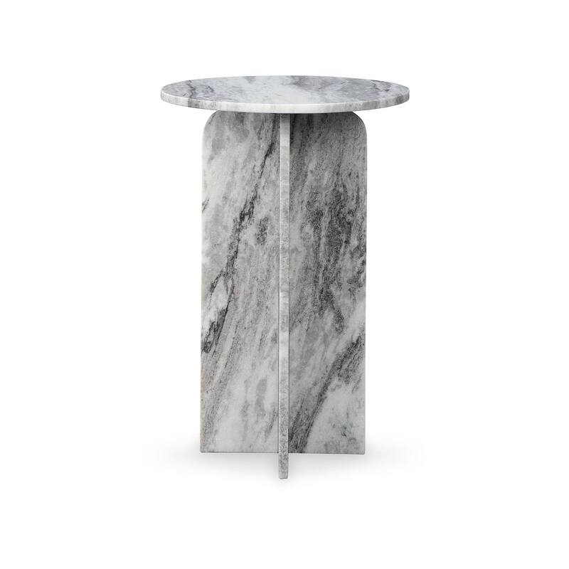 Signature Design by Ashley Keithwell Gray Accent Table - 15" W x 15" D x 23.13" H