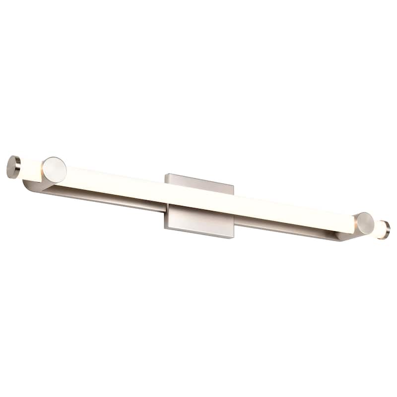 Bowman 36 Inch LED Vanity Brushed Nickel Acrylic Lens - Brushed Nickel