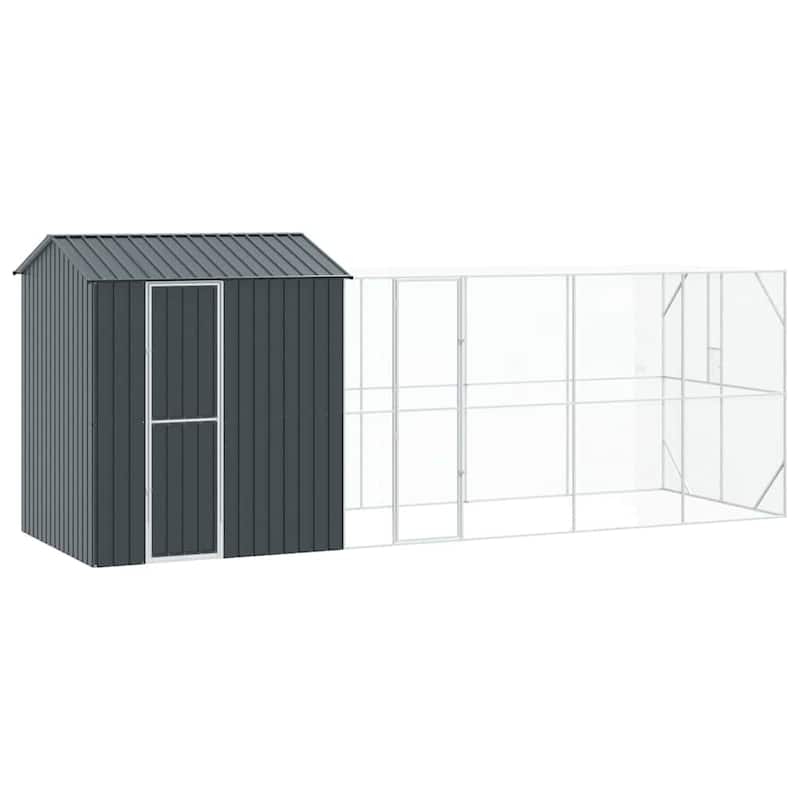 vidaXL Bird Cage Anthracite Galvanized steel