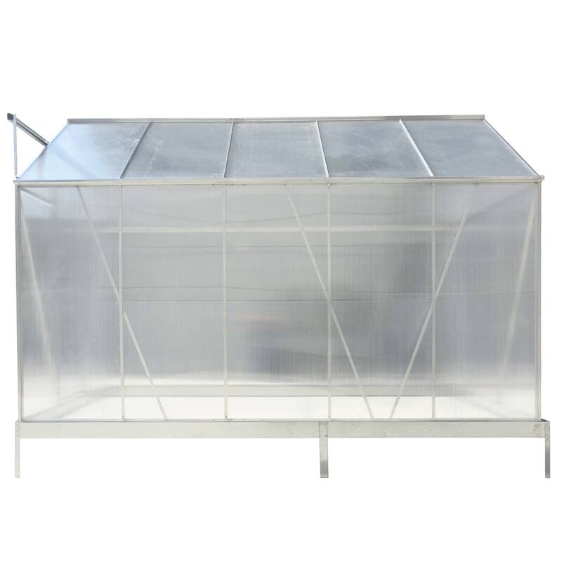 Polycarbonate Greenhouse,Heavy Duty Outdoor Walk-in Green House Kit - 6.3'*10.2'*7'