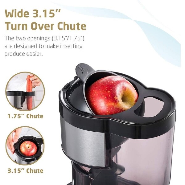 Slow Masticating Juicer Wide Chute Cold Press Anti oxidation BPA Free High Volume Easy to Clean Bed Bath Beyond 31457660
