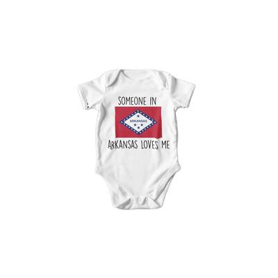 Arkansas Flag - Baby Boy Girl Clothes Infant Bodysuit Funny Cute Newborn
