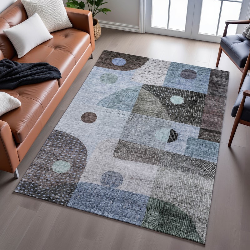 Premium Washable Super Soft Modern Retro Mayfield Rug