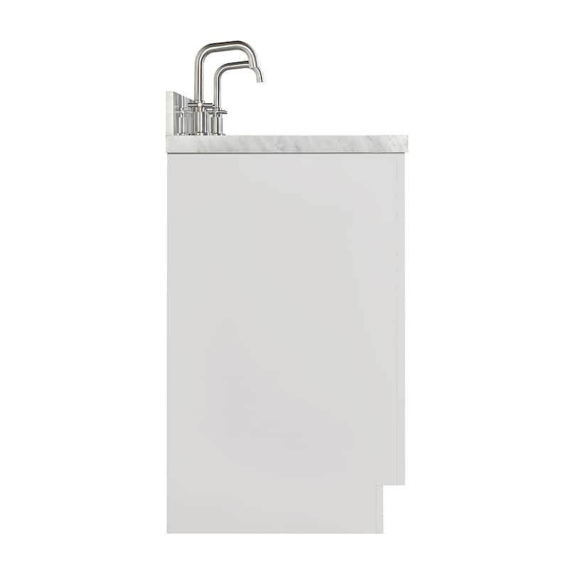 Ariel P73DCWOVO Milan 73" Free Standing Double Basin Vanity Set with