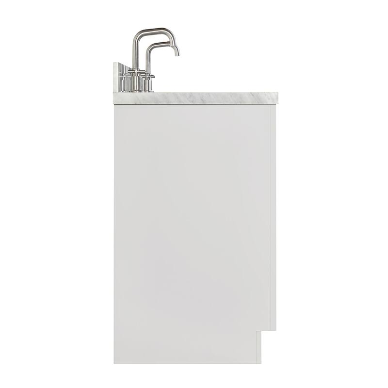 Ariel P73DCWRVO Milan 73" Free Standing Double Basin Vanity Set with