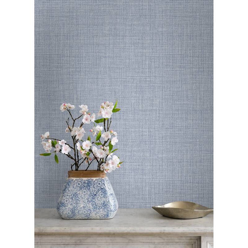 NuWallpaper Lansdowne Blue Peel and Stick Wallpaper