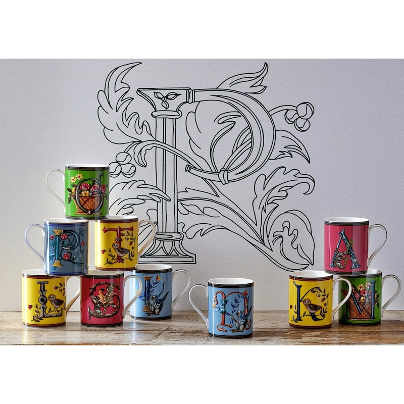Kit Kemp for Spode for Spode Alphabet 12 Ounce Mug