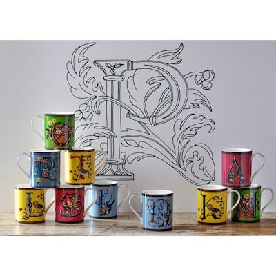 Kit Kemp for Spode for Spode Alphabet 12 Ounce Mug