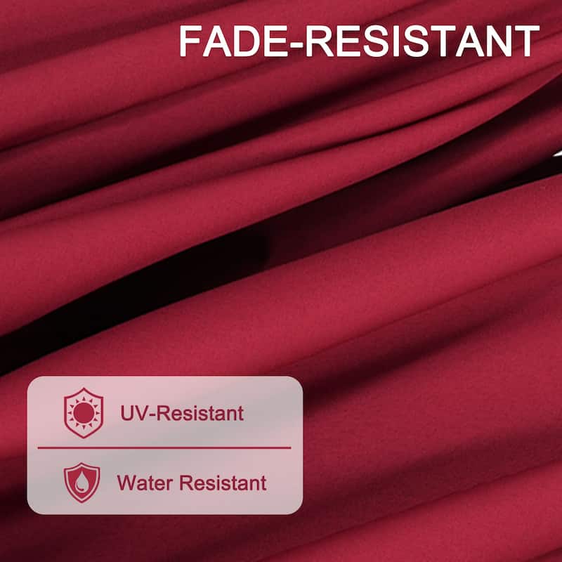 Autlaycil 13 ft Patio Umbrella with Crank For Outdoor Umbrella Base Included