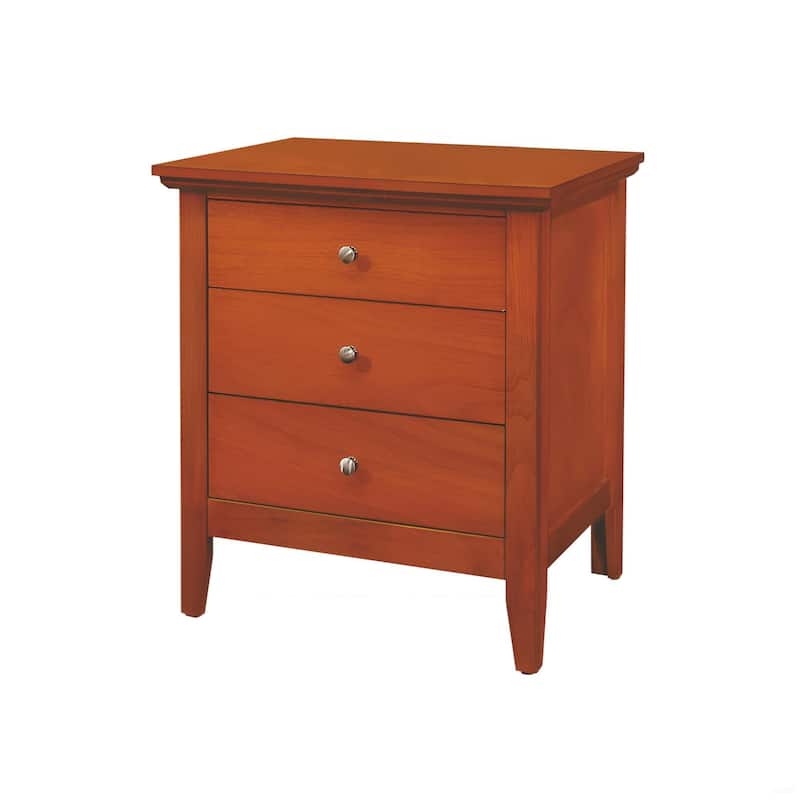 Charming Oak Nightstand with Drawer - 26\