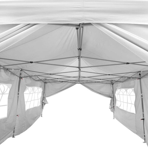 Red Yellow E Model 10'x10' Enclosed Pop Up Canopy Party Folding Tent Gazebo 
