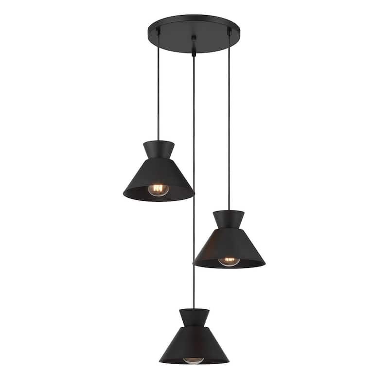 3-Light Multi-Point Chandelier By Trade Winds