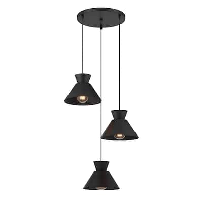 3-Light Multi-Point Chandelier By Trade Winds