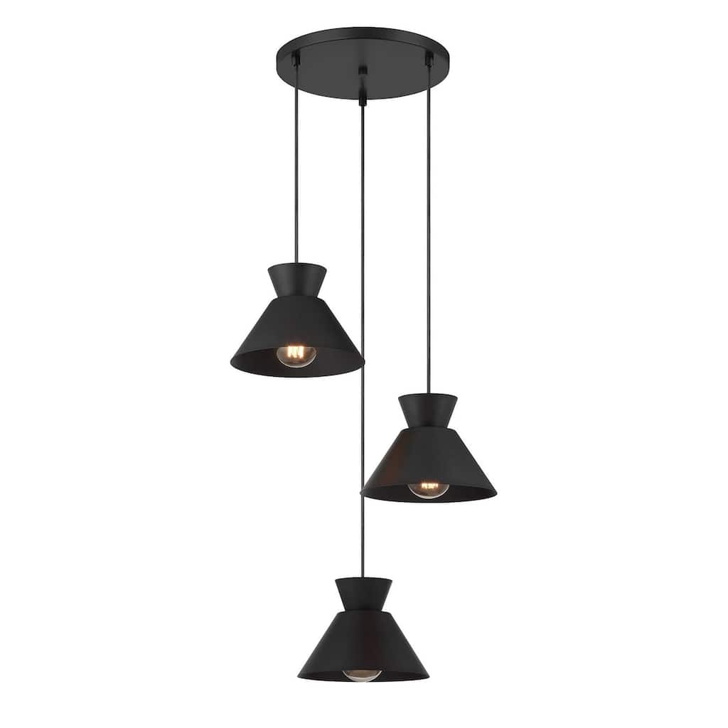 3-Light Multi-Point Chandelier By Trade Winds