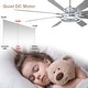 preview thumbnail 35 of 35, Bella Depot 72" Modern Large Ceiling Fan 6-speed Reversible with Dimmable Light and Remote for Family Room