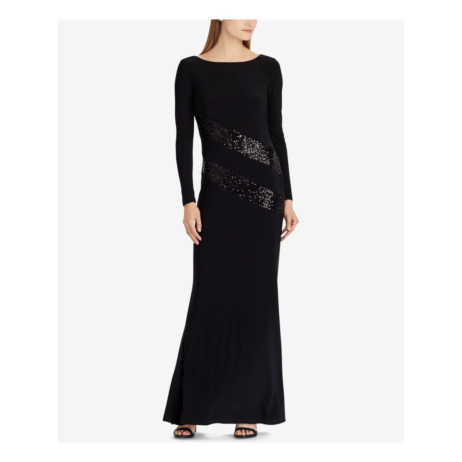 black jersey gown