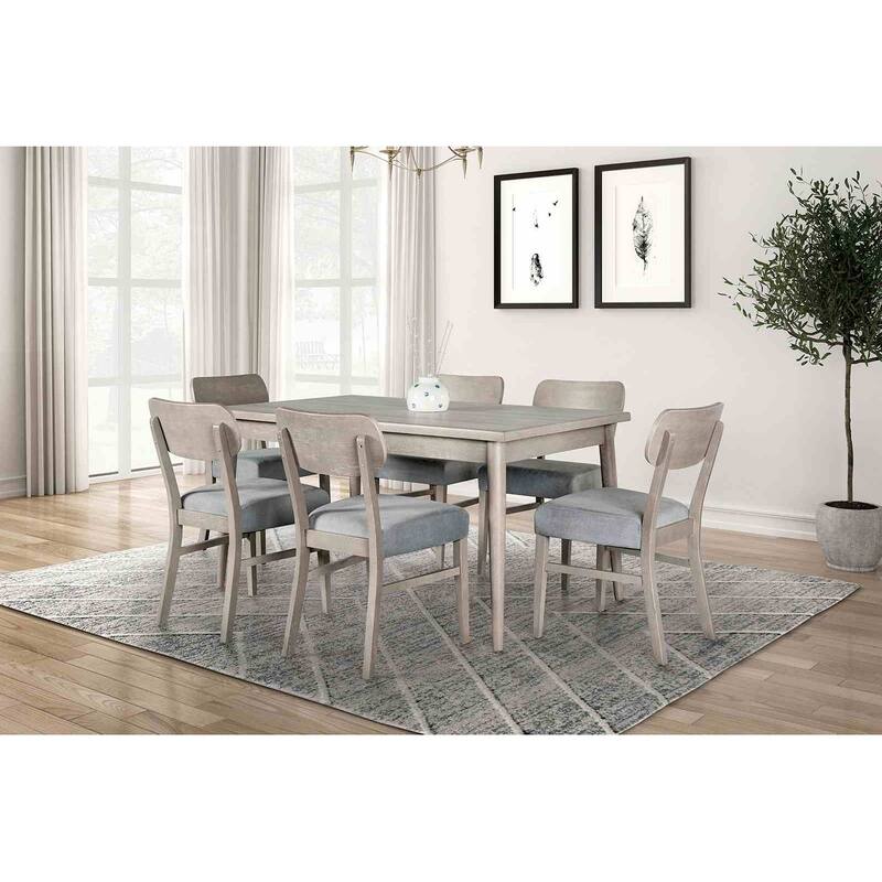 Side Chairs Set Dining Gray Finish