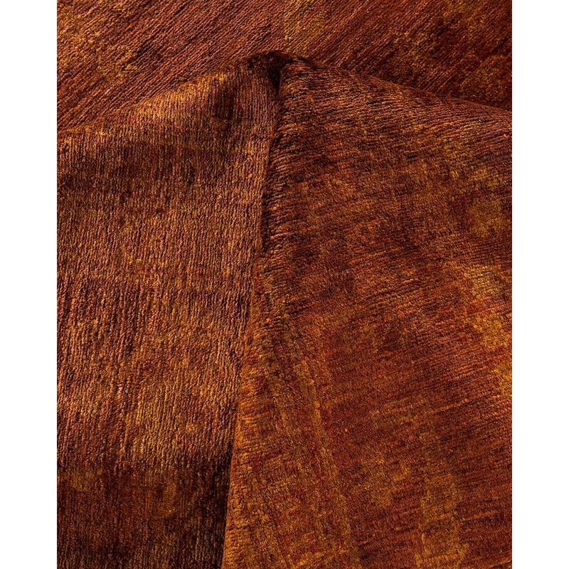 Vibrance, One-of-a-Kind Hand-Knotted Area Rug - Brown, 10' 1" x 13' 10" - 10' 1" x 13' 10"