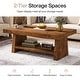 preview thumbnail 11 of 9, 2 Tier Solid Wood Coffee Table for Living Room - 47.24" L x 23.62" W x 19.68" H