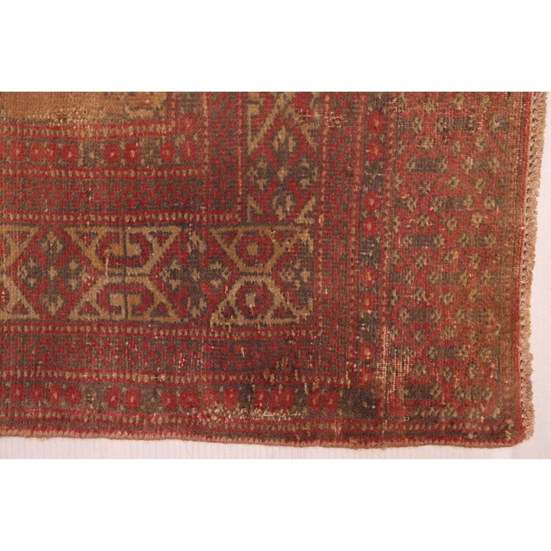 ECARPETGALLERY Hand-knotted Antalya Vintage Brown Wool Rug - 2'6 x 8'2