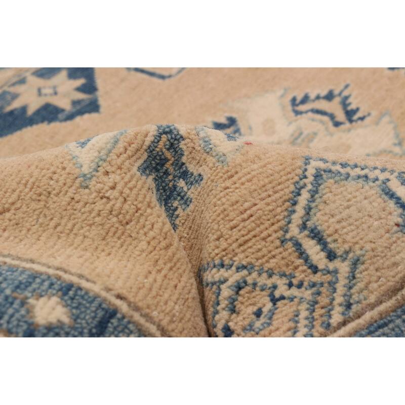 ECARPETGALLERY Hand-knotted Finest Ghazni Tan Wool Rug - 4'9 x 6'3