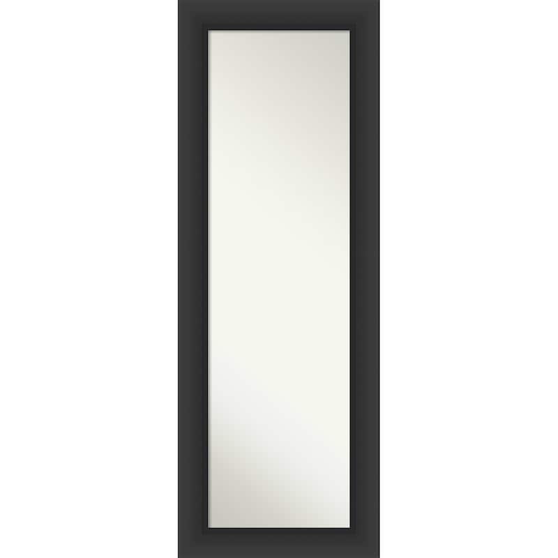 Sloped Non-Beveled Framed Full-Length On the Door Mirror