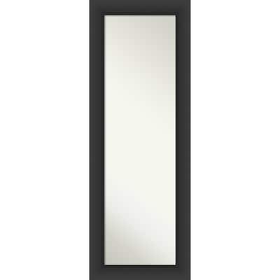 Sloped Non-Beveled Framed Full-Length On the Door Mirror