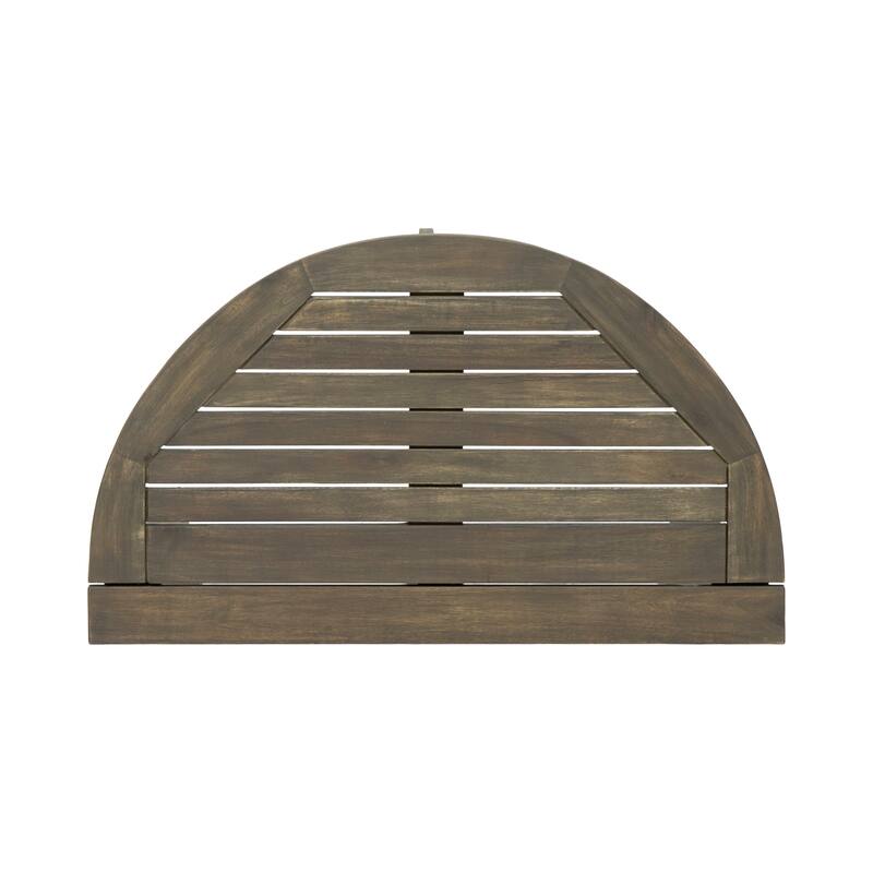 Outdoor Half-Round Folding Acacia Wood Bistro table