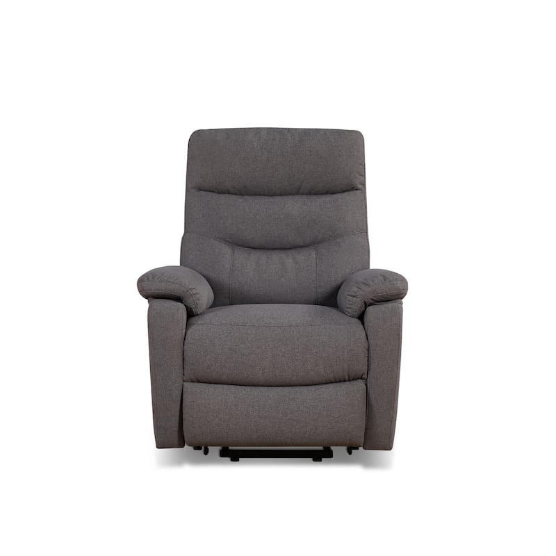 Contemporary Lift Chair Grey Upholstered Recliner
