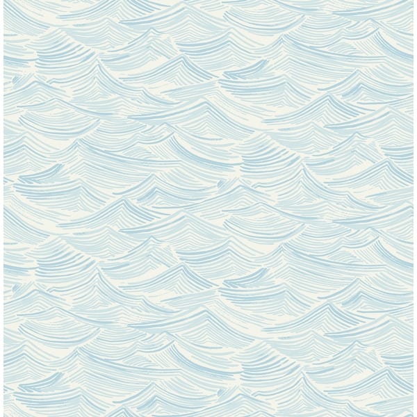 slide 2 of 6, Seabrook Designs Day Dreamers Calm Seas Unpasted Wallpaper