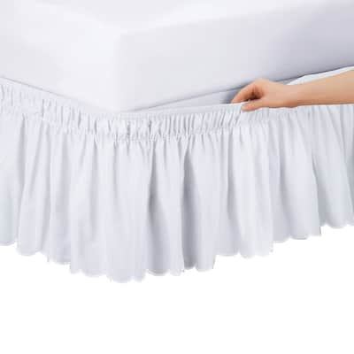 Scalloped Wrap Ruffle Bedskirt