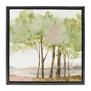 Stupell Spring Awakening Trees Framed Floater Canvas Wall Art Design By ...
