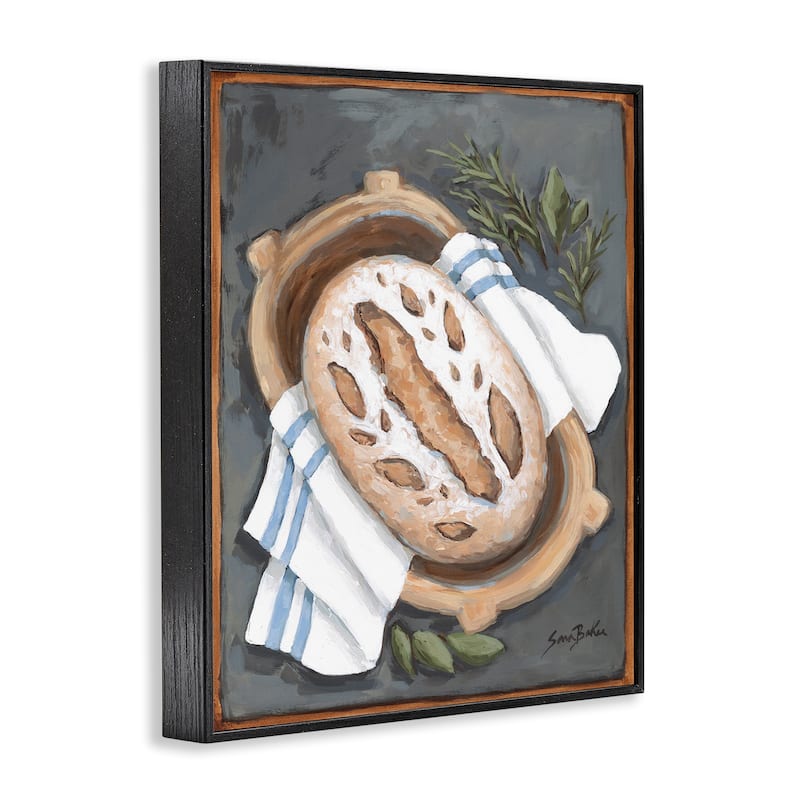Stupell Bread Baking Basket Framed Giclee Art Design By Sara Baker