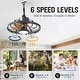 preview thumbnail 14 of 15, 20" Outdoor Ceiling Fan with Light, 6-Speed Reversible Motor, Waterproof Caged Fan for Patio, Gazebo, Kitchen.