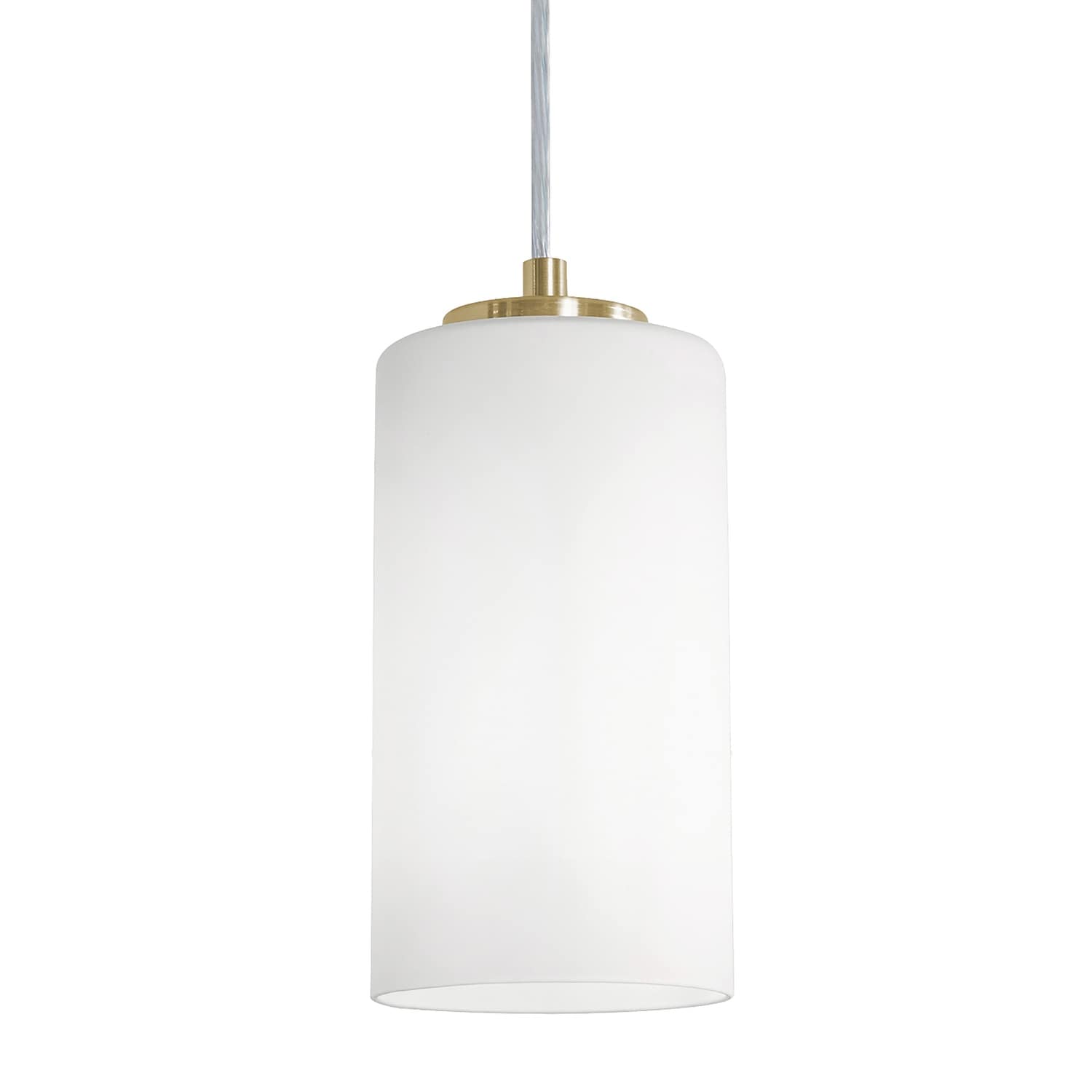 AFX Leo 1-Light Pendant - Clear Glass Shade - Light Antique Brass