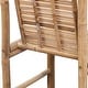 preview thumbnail 8 of 8, vidaXL Bamboo Bar Stools with Backs Set of 2, Brown - 20.9" x 17.7" x 40.2"