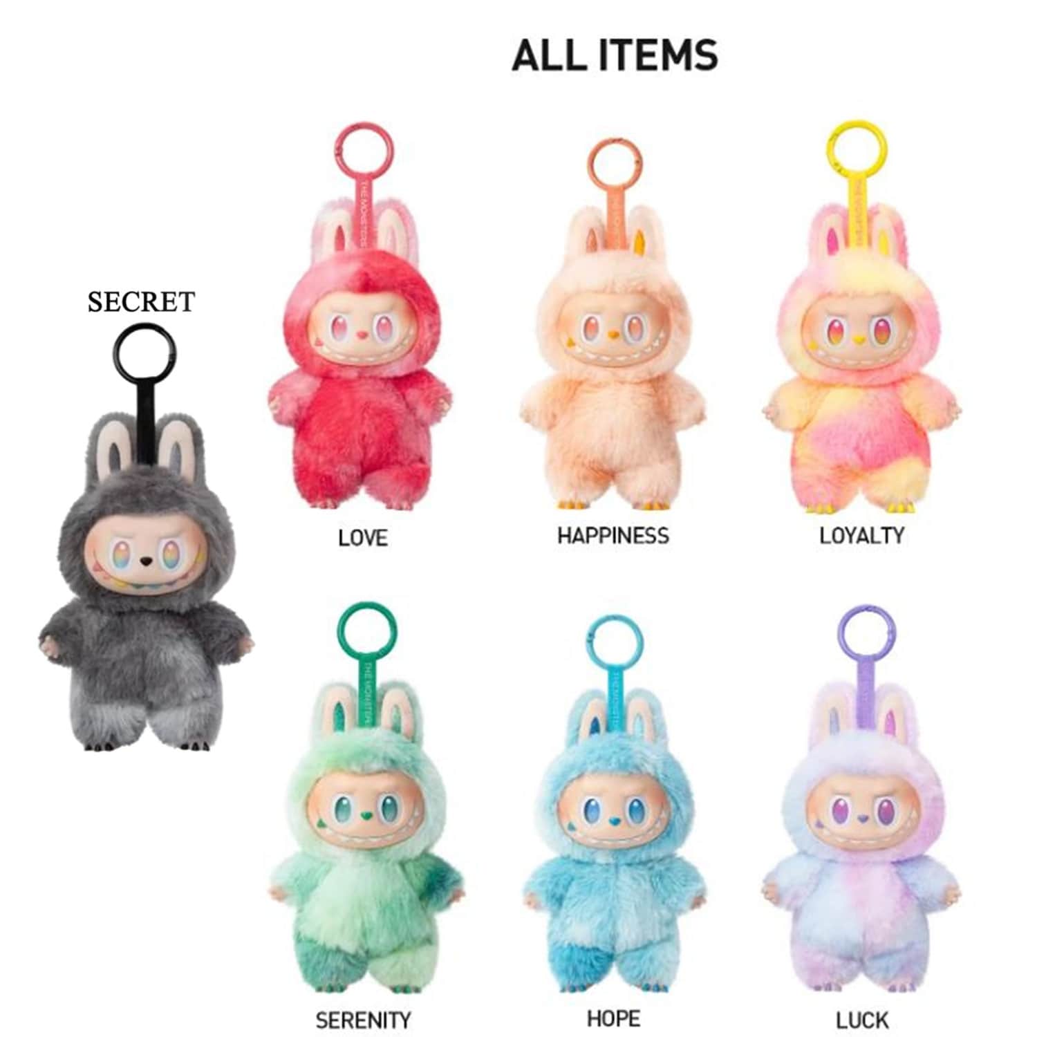 PopMart Labubu 3.0 Plush Doll Keychain Single Blind Box - 7'9
