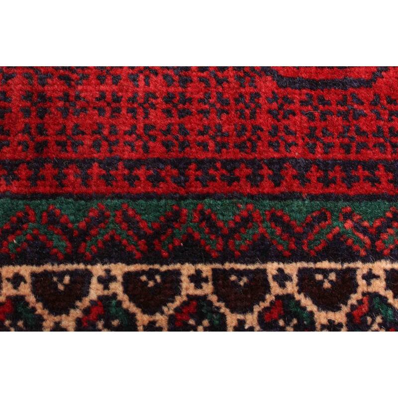 ECARPETGALLERY Hand-knotted Teimani Dark Navy Wool Rug - 2'9 x 4'8